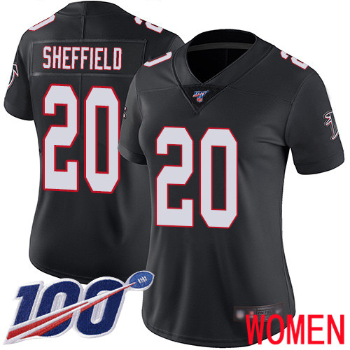 Atlanta Falcons Limited Black Women Kendall Sheffield Alternate Jersey NFL Football 20 100th Season Vapor Untouchable